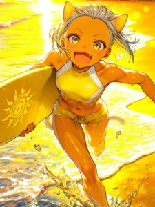 黄金の波娘