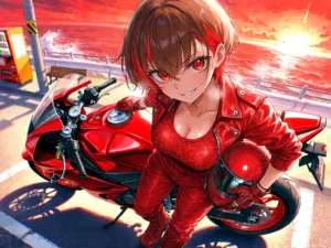 茜射す路